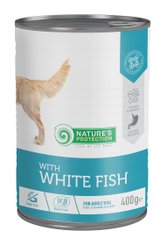 Вологий корм для дорослих собак з білою рибою Nature's Protection with White Fish 400 г