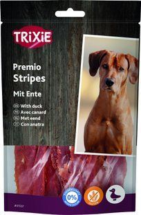 Ласощі Trixie Premio Ducky Stripes для собак шматочки з качки 100 г