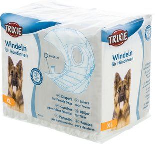 Пелюшки підгузки для собак Підгузки Trixie для собак, XL 40-58 см, 12 шт.