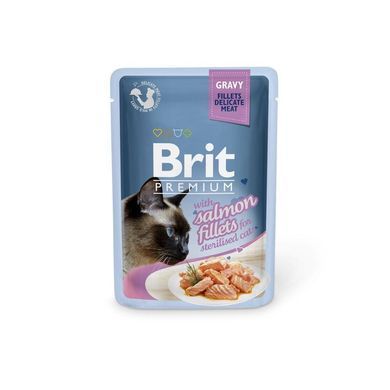 Вологий корм Brit Premium Cat Pouch для кошенят, філе курки в соусі, 85 г