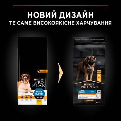 Сухий корм PRO PLAN Large Robust Adult 2+ Everyday Nutrion для дорослих собак великих порід масивної статури, з куркою, 14 кг