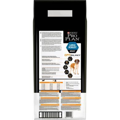 Сухий корм PRO PLAN Large Robust Adult 2+ Everyday Nutrion для дорослих собак великих порід масивної статури, з куркою, 14 кг