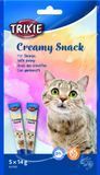 Ласощі Trixie Creamy Snacks для котів з тунцем і креветками 5 шт х 14 г