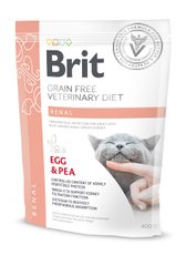 Brit VetDiets Cat Grain Free Renal Egg & Pea 400г арт.170958/528332