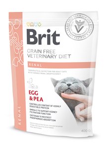 Brit VetDiets Cat Grain Free Renal Egg & Pea 400г арт.170958/528332