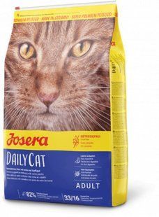 Сухий гіпоалергенний корм для дорослих котів Josera DailyCat для чутливого травлення курка, батат 10 кг