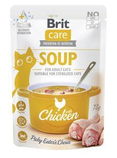 Корм вологий "Суп для котів Brit Care Soup with Chicken з куркою", 75 г