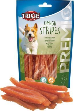Ласощі Trixie Premio Omega Stripes для собак палички з куркою 100 г