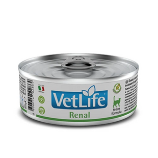 Лікувальні дієти для котів Вологий корм Farmina Vet Life Renal для котів, для підтримки функції нирок, 85 г