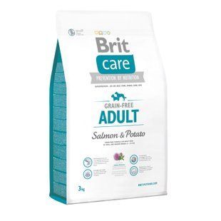 Сухий корм для собак Brit Care Grain Free Adult Small and Medium Breeds Salmon & Potato 3кг арт.132725/510153
