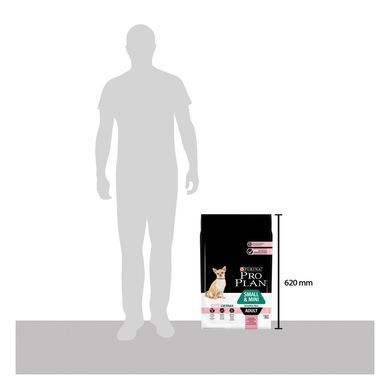 Сухий корм PRO PLAN Small&Mini Adult 1+ Sensitive Skin для дорослих собак дрібних порід, з чутливою шкірою, з лосось, 7 кг