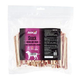 Ласощі AnimAll Snack качині сендвіч-стіки з рибою для собак, 500 г