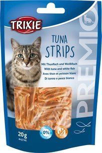 Ласощі Trixie Premio Tuna Strips для котів з тунцем і білою рибою 20 г