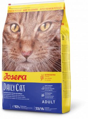 Сухий гіпоалергенний корм для дорослих котів Josera DailyCat для чутливого травлення курка, батат 400 г