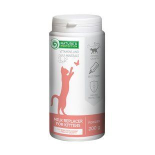 Вітаміни та добавки для котів Замінник молока для кошенят Nature's Protection Kitty-milk, 200 г