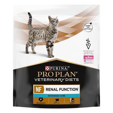 Лікувальні дієти для котів Сухий дієтичний корм PRO PLAN VETERINARY DIETS NF Renal Function Advanced Care для дорослих котів для підтримання функції нирок при хронічній хворобі нирок, 1,5 кг