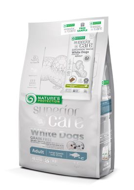 Nature's Protection Superior Care White Dogs Grain Free White Fish Adult Large Breeds 1,5 кг