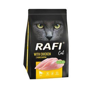 Сухий корм для дорослих котів RAFI Cat з куркою, 1.5 кг