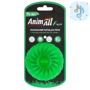 Іграшка AnimAll АnimАll Fun м'яч хвиля з пищалкою для собак, 75 мм, зелений