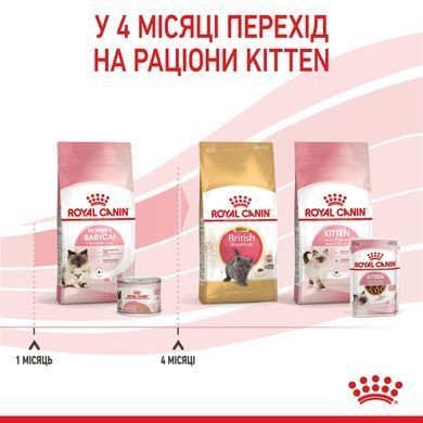 Вологий корм (мус) для кошенят віком від 1 до 4 місяців ROYAL CANIN MOTHER & BABYCAT Cans 195 г