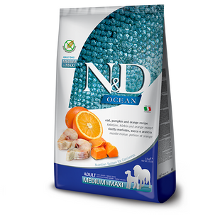 сухий корм Farmina N&D Grain Free Ocean Pumpkin для собак середніх і великих порід з тріскою та апельсином 2,5 кг