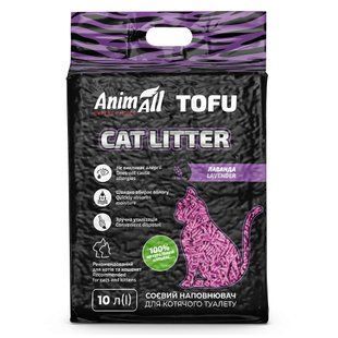 Наповнювач для туалету Соєвий наповнювач AnimAll Tofu Lavender з ароматом лаванди, для котів, 10 літрів (4,66 кг)