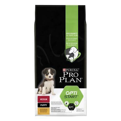 Сухий корм PRO PLAN Medium Puppy Healthy Start для цуценят середніх порід до року, з куркою, 12 кг