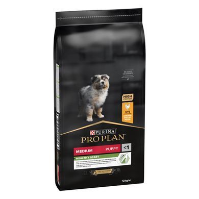 Сухий корм PRO PLAN Medium Puppy Healthy Start для цуценят середніх порід до року, з куркою, 12 кг