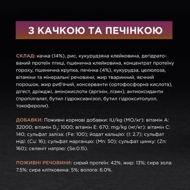 Сухий корм PRO PLAN Sterilised Adult 1+ Savoury Duo для дорослих стерилізованих котів, з качкою та печінкою, 10 кг