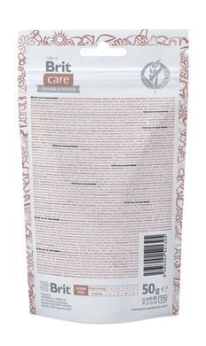 Ласощі для котів Функціональні ласощі Brit Care Hairball з качкою для котів, 50г