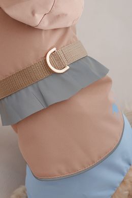 Одяг Одяг Дощовик Pet Fashion Tina для дівчаток розмір XS бежевий/блакитний