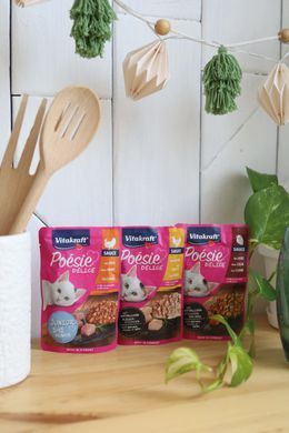 Вологий корм Vitakraft Po&eacute;sie D&eacute;lice для котів, курка в соусі, 85 г