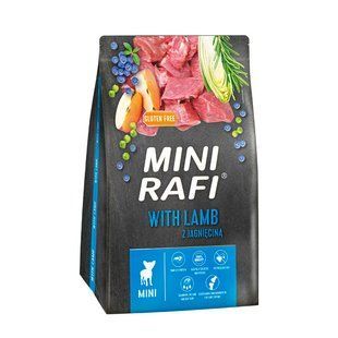 Сухий корм для собак малих порід Dolina Noteci RAFI mini з ягням, 3 кг