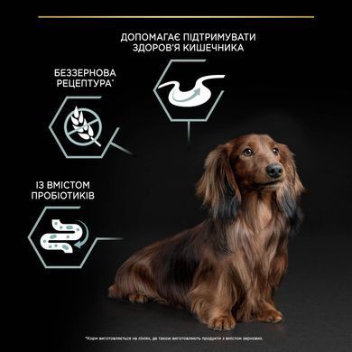 Сухий корм PRO PLAN Small&Mini Adult 1+ Sensitive Digestion для дорослих собак дрібних порід, з чутливим травленням, беззерновий, з індичкою, 7 кг