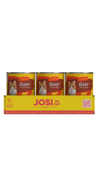 Вологий корм JosiCat Beef in Sauce апетитні шматочки в соусі з яловичиною 415 г