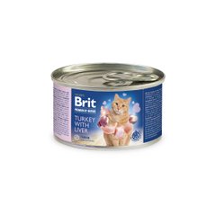 Brit Premium by Nature Cat Turkey & Liver 200г арт.100619