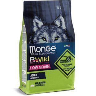 Сухий корм для собак Monge Dog Bwild Low Grain дикий кабан 2,5 кг