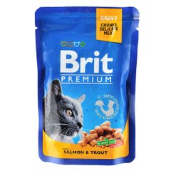 Brit Premium Cat Salmon & Trout pouch 100г арт.100271/505999