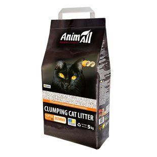 Наповнювач для туалету Бентонітовий наповнювач AnimAll велика фракція, для котів, 5 кг