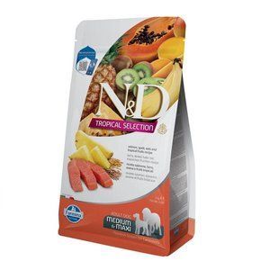 Сухий низькозерновий корм Farmina N&D Tropical Selection для дорослих собак середніх і великих порід з лосось і тропічними фруктами, 2 кг