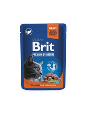 Brit Premium Cat Sterilised Salmon pouch 85г арт.111254/518562