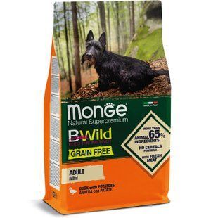 Сухий корм для собак Monge Dog Bwild Grain Free Mini качка 2,5 кг