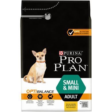Сухий корм PRO PLAN Small&Mini Adult 1+ Everyday Nutrion для дорослих собак дрібних порід, з куркою, 3 кг