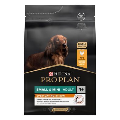 Сухий корм PRO PLAN Small&Mini Adult 1+ Everyday Nutrion для дорослих собак дрібних порід, з куркою, 3 кг