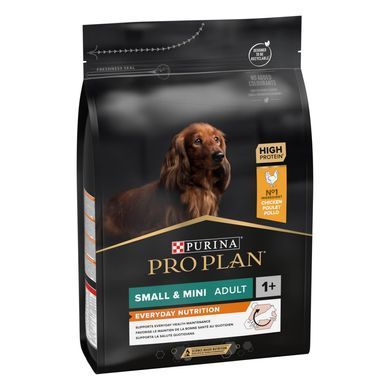 Сухий корм PRO PLAN Small&Mini Adult 1+ Everyday Nutrion для дорослих собак дрібних порід, з куркою, 3 кг