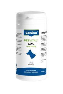 Вітаміни Canina Petvital GAG для собак, глюкозамін з екстрактом мідій, для суглобів та тканин, 90 г (90 табл)