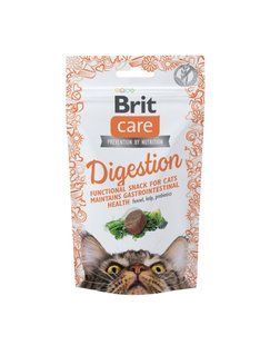 Ласощі для котів Функціональні ласощі для котів Brit Care Cat Snack Digestion з тунцем, 50 г