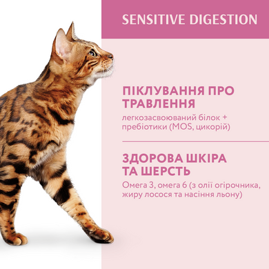 Сухий корм Optimeal для дорослих котів з чутливим травленням - ягня 4 кг