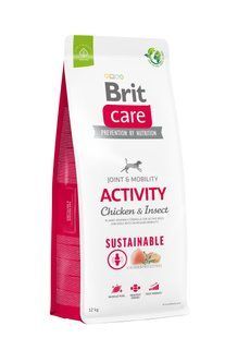 Сухий корм Brit Care Dog Sustainable Activity для собак з підвищеною активністю, з куркою та комахами, 12 кг