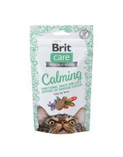 Ласощі для котів Функціональні ласощі для котів Brit Care Cat Snack Calming з куркою, 50 г
